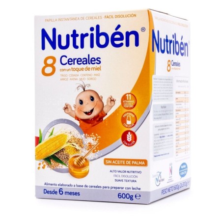 NUTRIBEN 8 CEREALES MIEL 600 GR