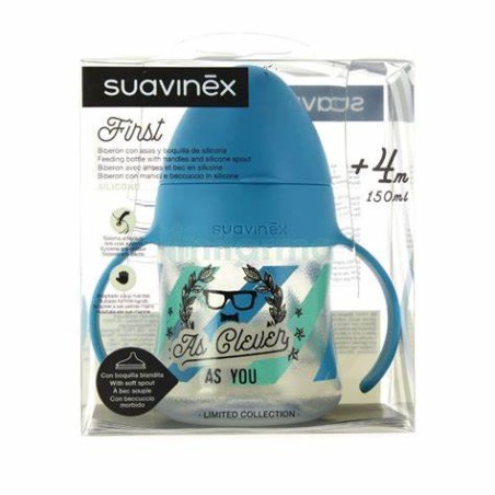 BIBERON ENTRENA ASAS AS YOU SILICONA +4M 150ML SUAVINEX