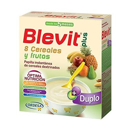 BLEVIT DUPLO 8 CEREALES+ FRUTAS 600G