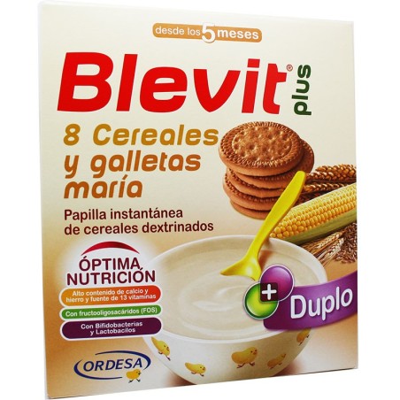 BLEVIT DUPLO 8 CEREALES+GALLETA 600G