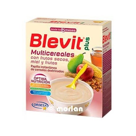 BLEVIT PLUS MULTICEREALES FRUTOS SECOS MIEL Y FRUTAS 600 GR