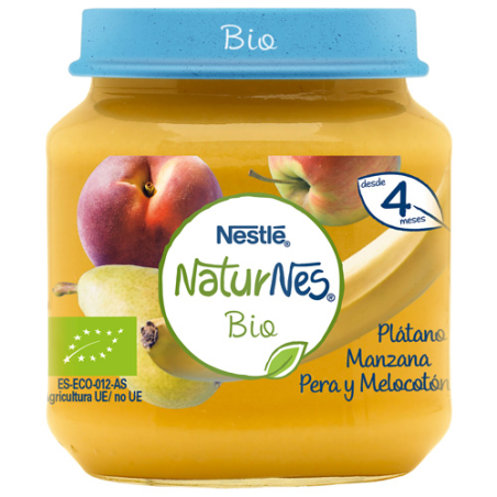 NATURNES TARRO BIO MANZANA, PLATANO Y PERA 120 GR NESTLE