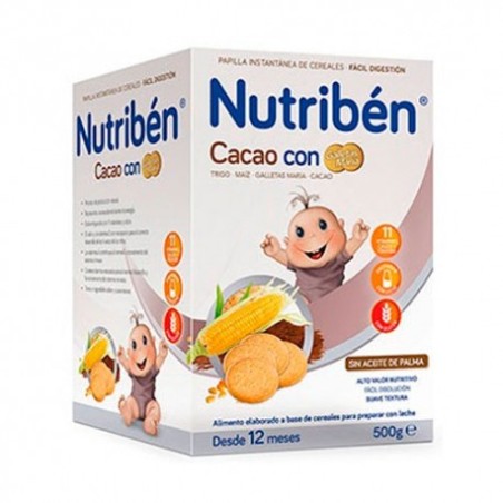 NUTRIBEN CACAO CON GALLETAS MARIA 500 G