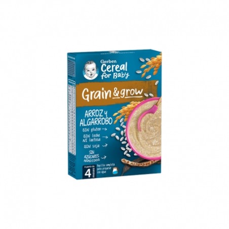 CEREALES GERBER ARROZ Y ALGARROBO SIN GLUTEN 250G