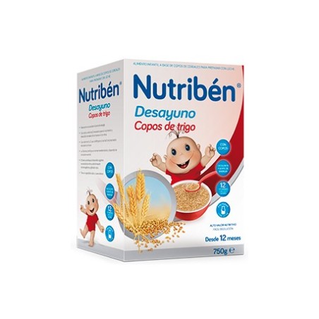 NUTRIBEN DESAYUNO COPOS DE TRIGO 750 G