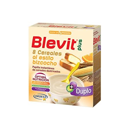 BLEVIT PLUS DUPLO 8 CEREALES AL ESTILO BIZCOCHO 600 G