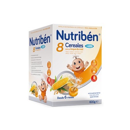 NUTRIBEN 8 CEREALES MIEL CALCIO 600 GR