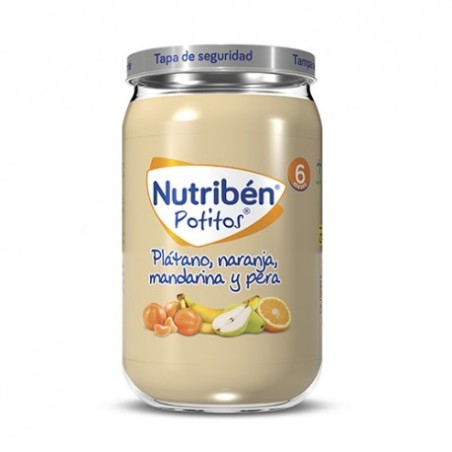 POT PLATANO NARANJA MANDARINA Y PERA 235 G NUTRIBEN