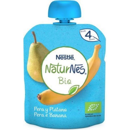 NATURNES BOL BIO PERA y PLÁTANO 90 GR +4MESES NESTLE