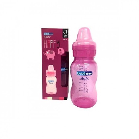 BIBERON BEBE DUE HAPPY 330 ML ROSA MEDICAN