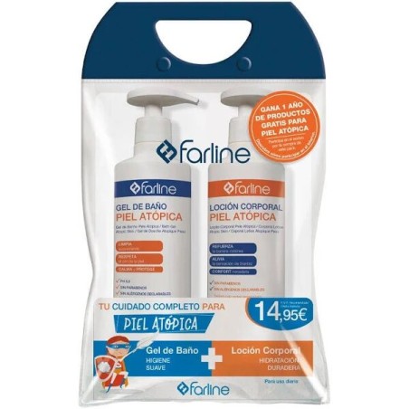 FARLINE PACK PIEL ATOPICA GEL BAÑO + LOCION CORPORAL 500 ML