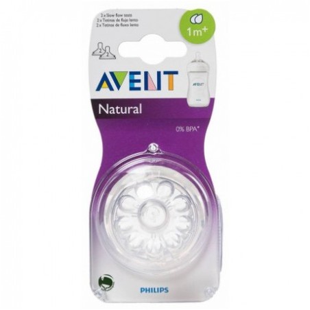 TETINA NATURAL FLUJO LENTO +1 AVENT PHILIPS