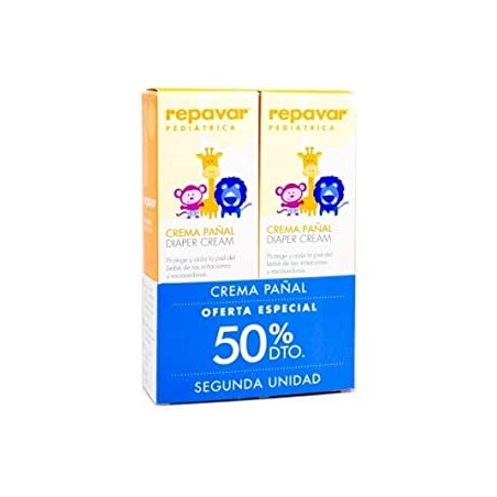 REPAVAR PEDIATRICA CREMA PAÑAL 2 UNIDADES 50 %