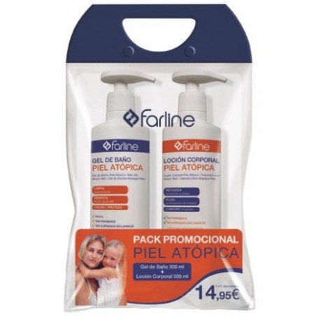 FARLINE PACK GEL + CHAMPU PIEL ATOPICA 500ML