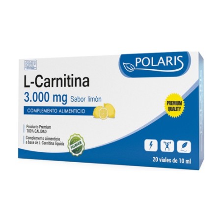 L-CARNITINA 3000 MG 20 VIALES SABOR LIMON POLARIS