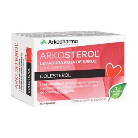 ARKOSTEROL LEVADURA ARROZ ROJO 60 CAPSULAS