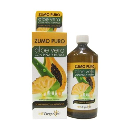 ZUMO ALOE PURO PIÑA Y PAPAYA 1 LITRO HF ORGANICS