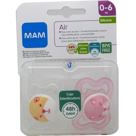 CHUPETE MAM ORIGINAL SIL 0-6M ROSA S158