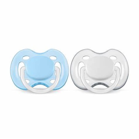 CHUPETE SILICONA PHILIPS AVENT VENTILADO 0- 6 M NIÑO DECORADO 2 CHUPETES