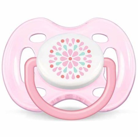 CHUPETE SILICONA PHILIPS AVENT VENTILADOS 6 - 18 M NIÑA DECORADO 2 CHUPETES  SCF180/28