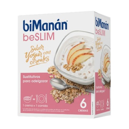 BIMANAN CREMA YOGUR CON CEREALES 312 G 6 SOBRES