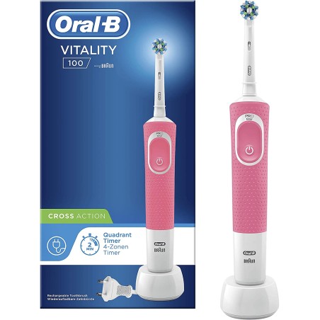 CEPILLO ORAL-B VITALITY CROSS ACTIO ROSA