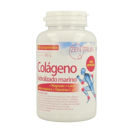 COLAGENO HIDROLIZADO MARINO + MG + CALCIO + VITAMINAS C Y D 300 COMP ZENTRUM