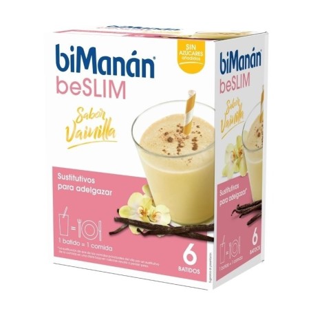 BIMANAN SUSTITUTIVE BATIDO DE VAINILLA 55 G 6 SOBRES