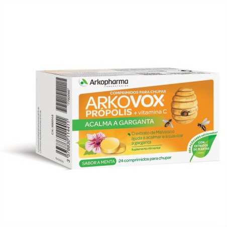 ARKOVOX PROPOLIS + VITAMINA C 20 COMP SABOR MENT