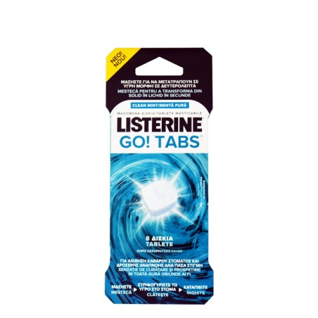 LISTERINE GO TABS BLISTER X 8 UNID