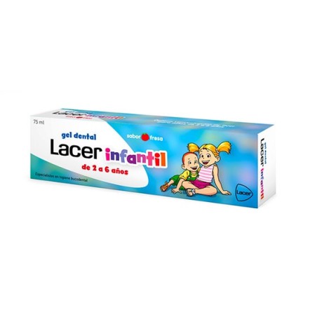 LACER INFANTIL GEL DENTAL 75 ML FRESA 6 MESES A 6 AÑOS