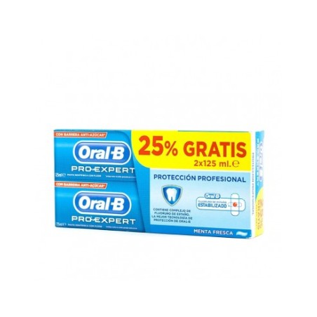 ORAL-B PRO EXPERT PROTECCION PROFESIONAL PASTA D PACK 125 ML 2 U