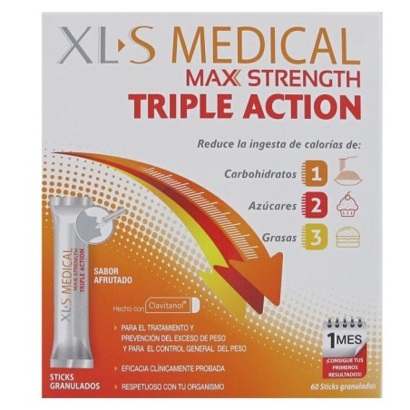 XLS MEDICAL MAX STRENGTH 60 STICKS