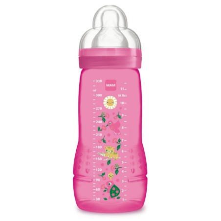 BIBE MAMA BABY BOTTLE 330 ML 4+ M ROSA A127