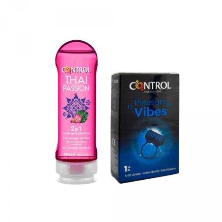 PACK THAI MASSAGE GEL + ANILLO PLEASURE VIBES