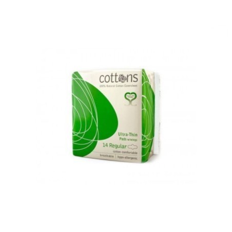 COMPRESA ULTRAFINA REGULAR CON ALAS 14 UNID COTTONS FARMACOR CANARIAS