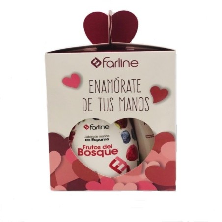 FARLINE KIT MANOS EDICION SAN VALENTIN JABON MANOS 300ML + CREMA MANOS 50ML