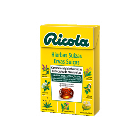 RICOLA CARAMELOS HIERBAS S/AZU 50 GR