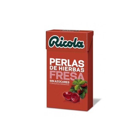 RICOLA PERLAS SIN AZUCAR 25GR FRESA