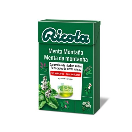 RICOLA CARAMELO S/AZUCAR MENTA MONTAÑA DIAFARM