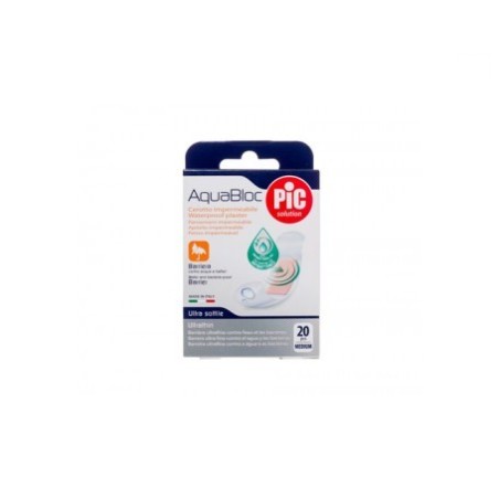 PIC AQUABLOC CON BACTERICIDA APOSITO ADHESIVO 19X72 MM 20 U