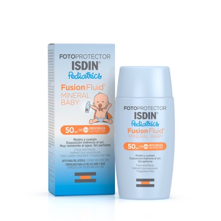 FOTOPROTECTOR ISDIN SPF-50+ FUSION FLUID MINERAL BABY 50 ML