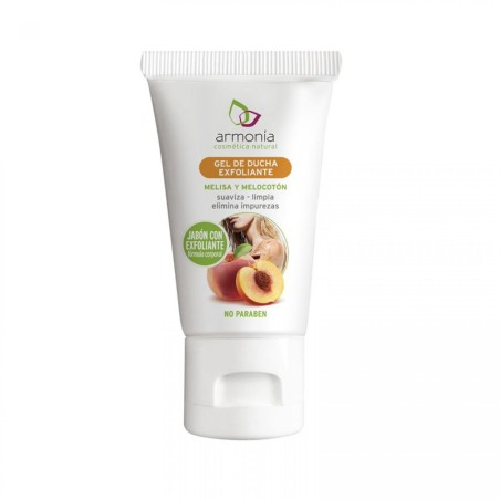 GEL DE DUCHA EXFOLIANTE 30ML MELISA Y MELOCOTON ARMONIA