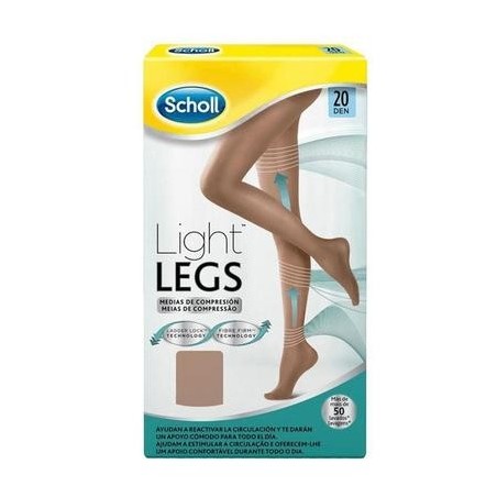 MEDIAS E.T. CINT COMP LIGERA 20 DEN SCHOLL LIGHT CARNE T- XL