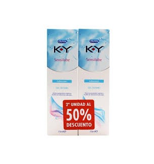 K-Y GEL LUBRICANTE HIDROSOLUBLE INTIMO 75 ML  DUPLO 2 UNIDADES