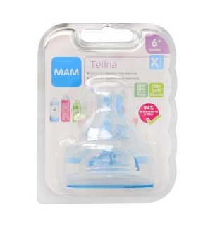 TETINA MAM NºX SUPER RAPIDO 6+M 2 UNID A105