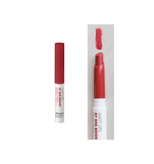 LIPSTICK MATT LIPS 07 RED BOOST BETER LABIAL