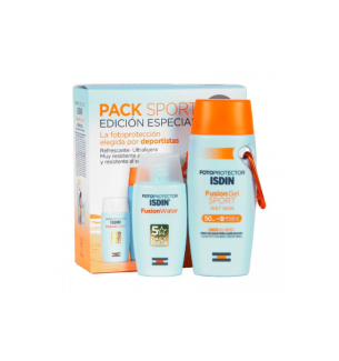 PACK SPORT FOTOPROTECTOR ISDIN FUSION SPF50+ GEL