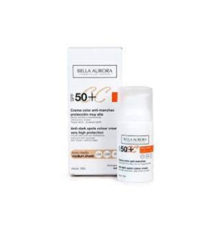 BELLA AURORA CREMA COLOR ANTIMANCHAS SPF50+ PEIL 30 ML