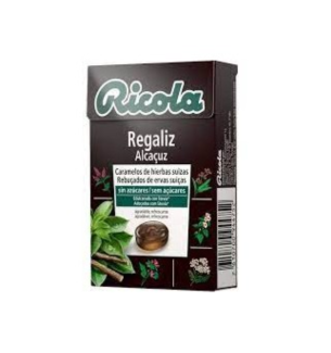 RICOLA CARAMELOS SIN AZUCAR 50 GR REGALIZ